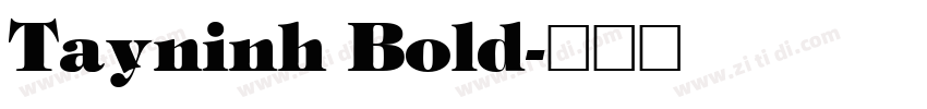 Tayninh Bold字体转换